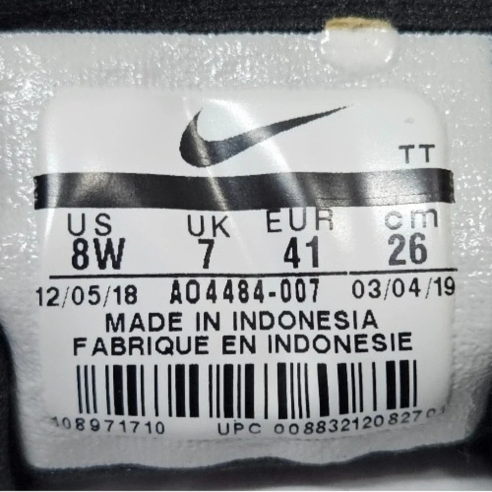 Nike‎ Flex Experience RN 8 Sneakers AO4484-007 Black Anthracite Mens Size 8 Wide